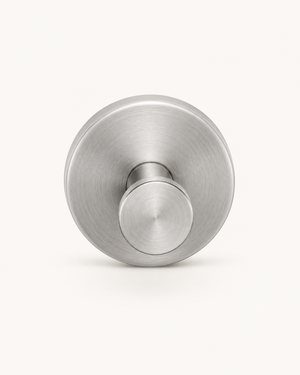 Minimal Vacuum Wall Hook | Brushed Stainless Steel