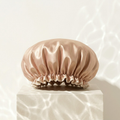 VodaElement™ Dual-Layer Waterproof Silk-Satin Shower Cap