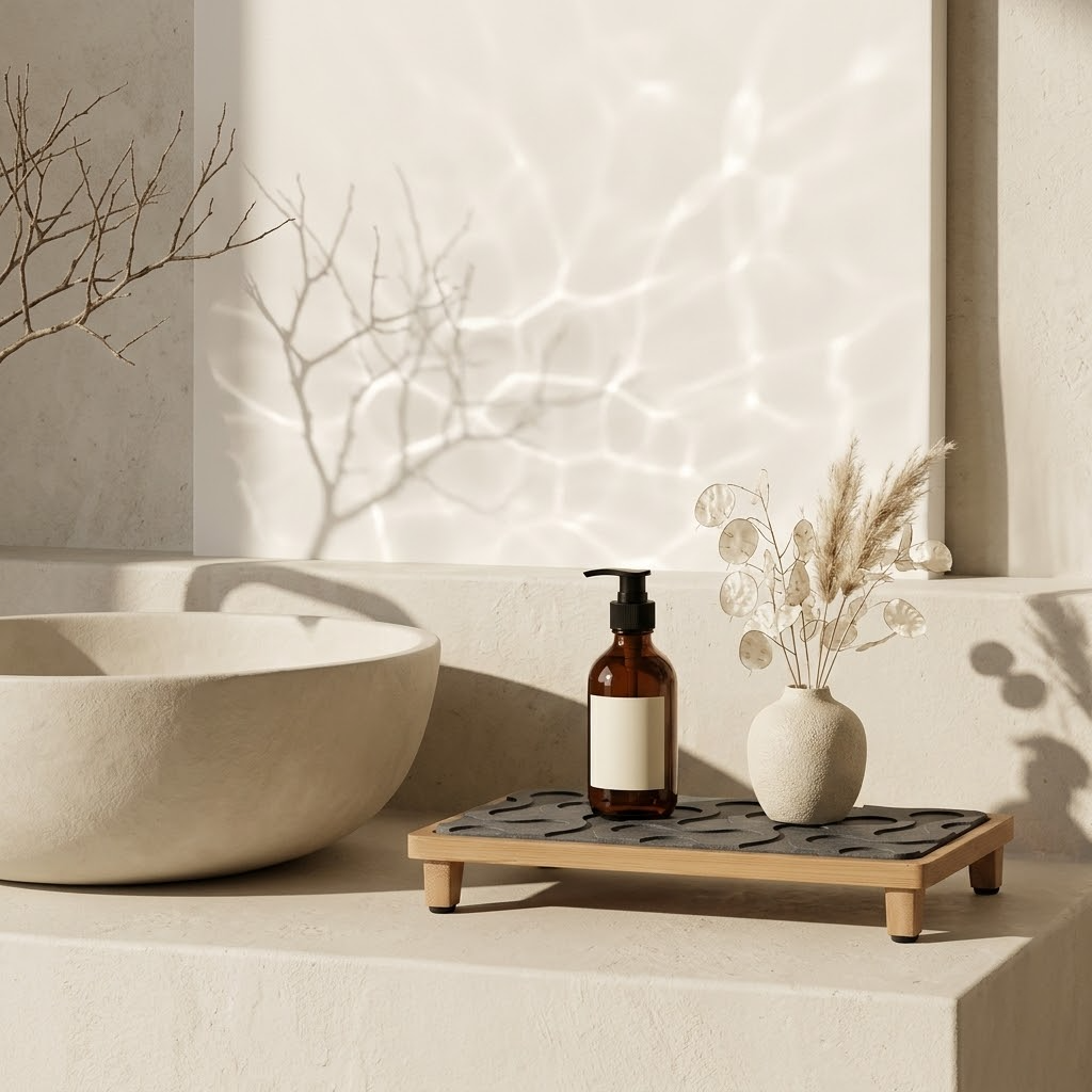 VodaElement™ Organic Diatomaceous Earth Vanity Sink Caddy