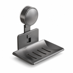 Minimal Vacuum Soap Dish | Brushed Aluminum
