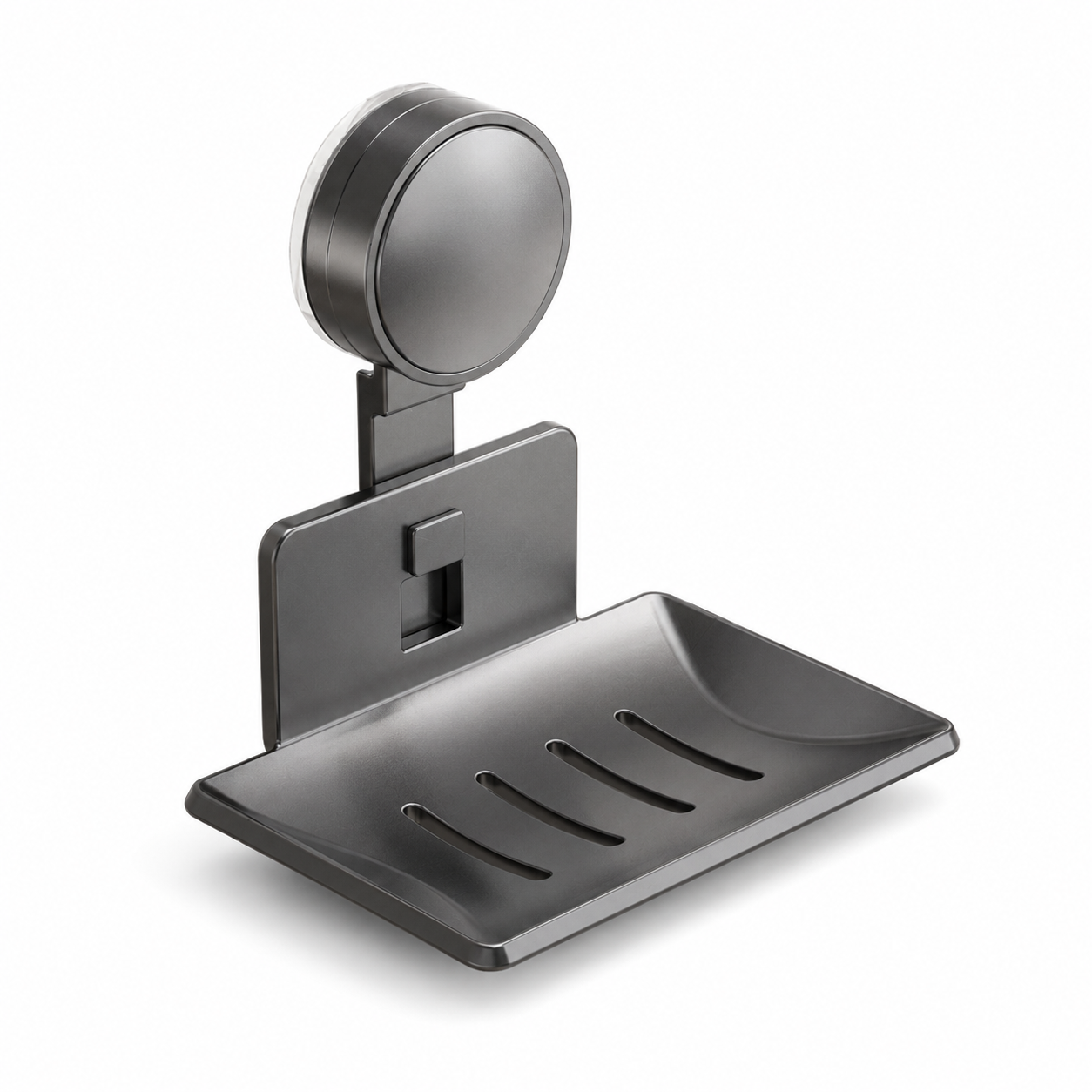 Minimal Vacuum Soap Dish | Brushed Aluminum