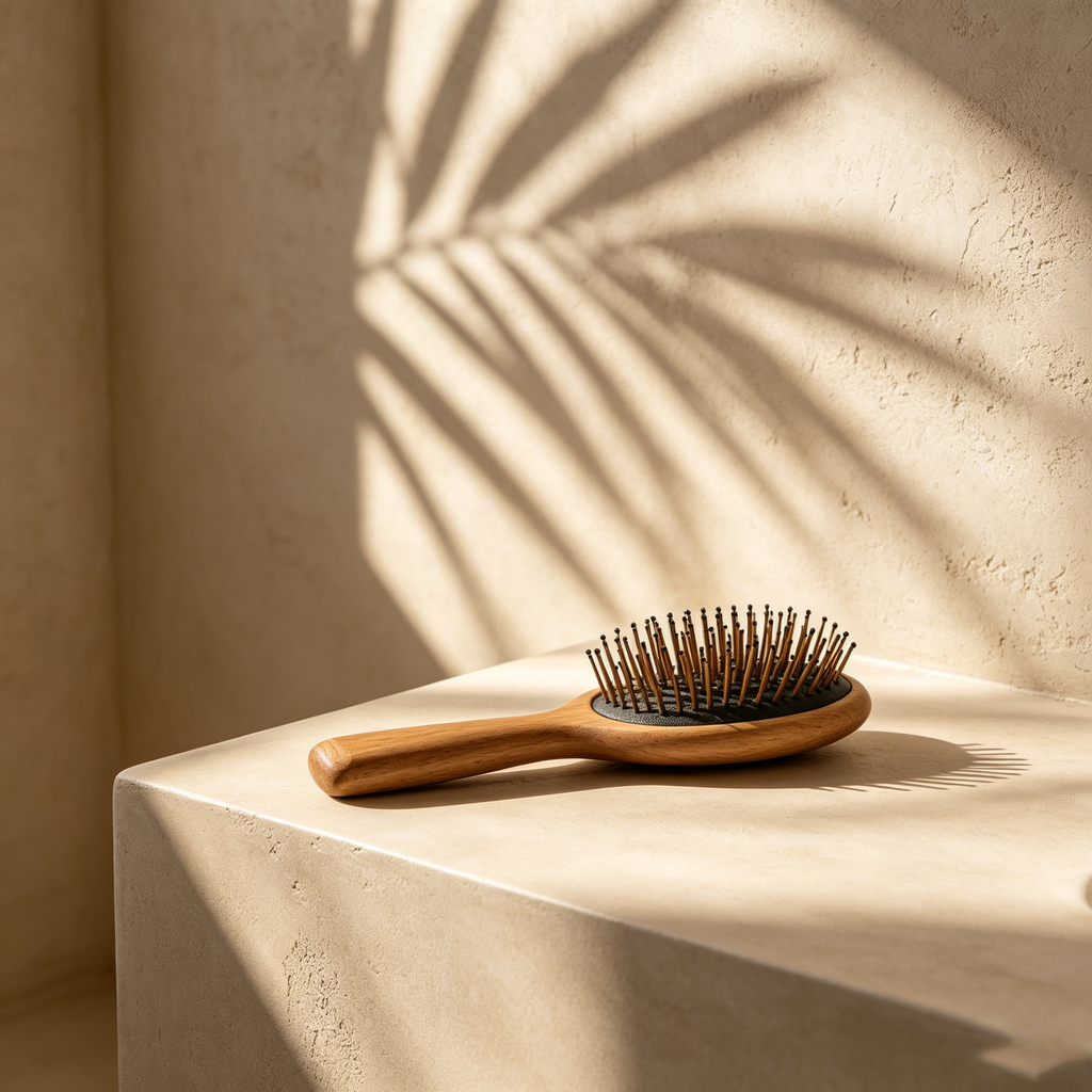 VodaElement™ Hydro-Detangle Natural Beechwood Scalp Tech Brush